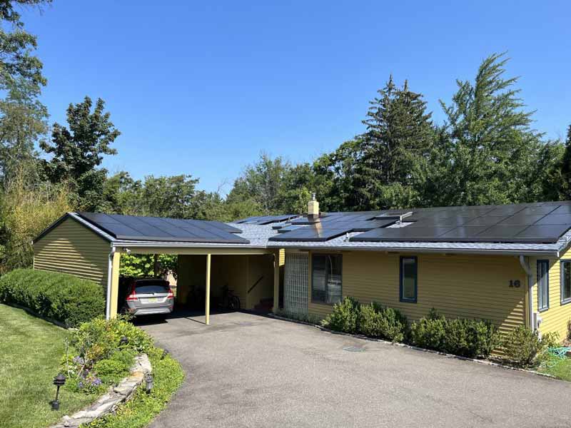 Larsen family home solar roof