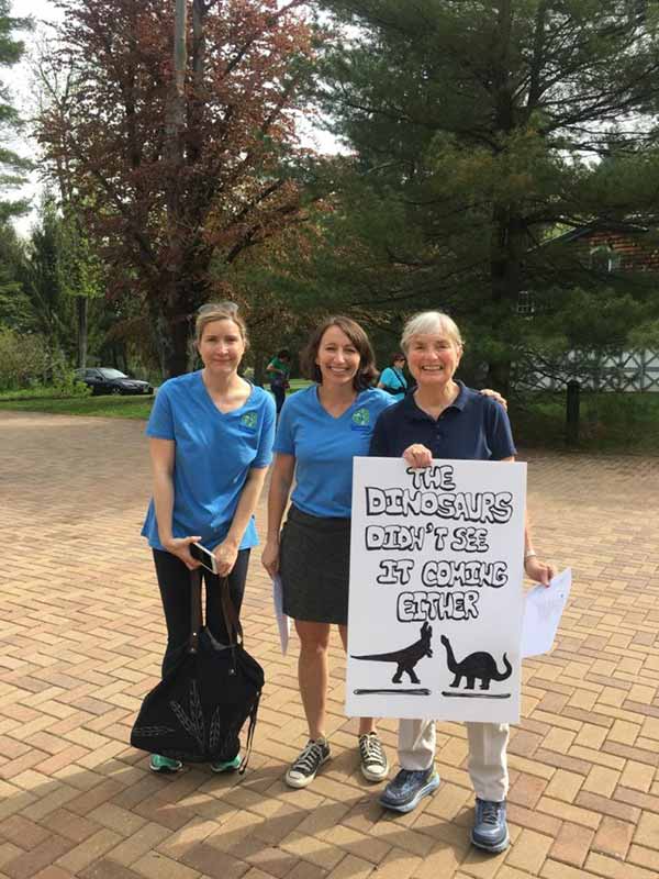 Penny (right) at Walk for Our World 2