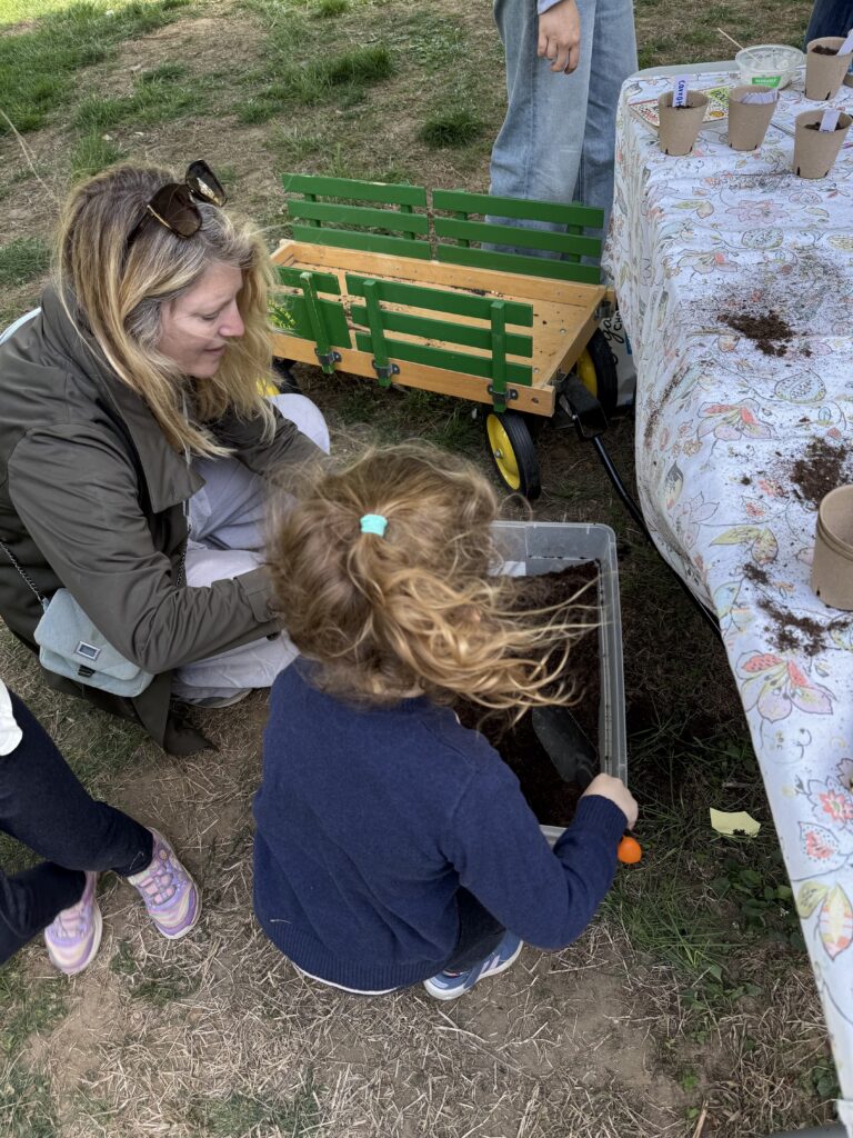 kid planting