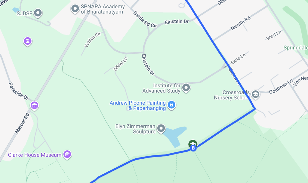 Institute woods map