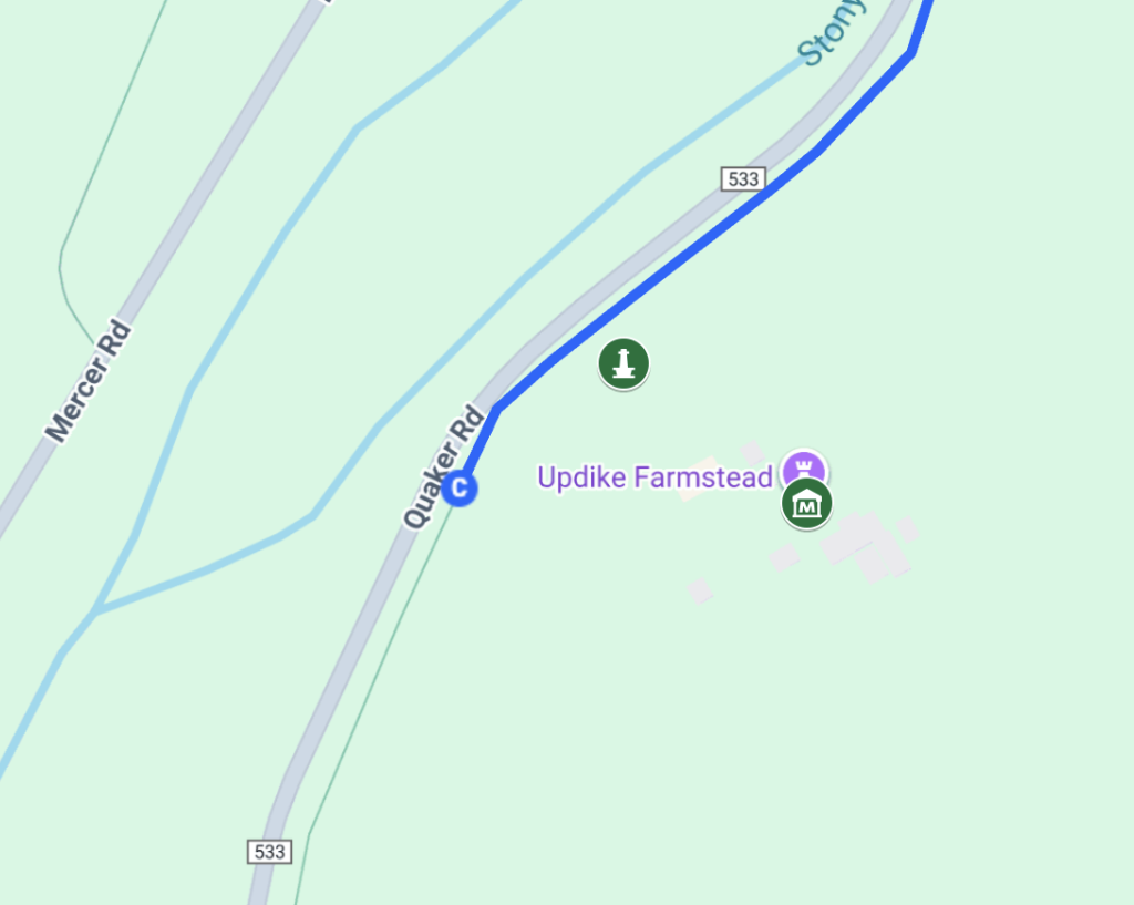 updike farmstead map